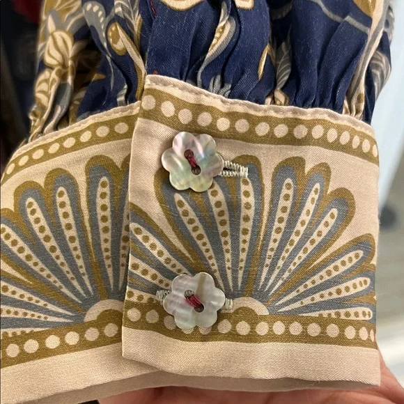 FARM Rio Navy and Maroon Floral Midi Dress - Picture 15 of 17